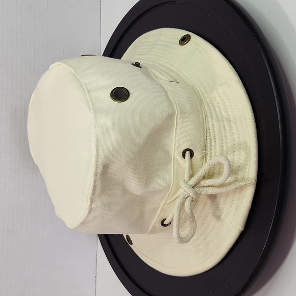 Misty Mountain Bosun White Canvas Outdoors Unisex Hat (XL) - Picture 4 of 14